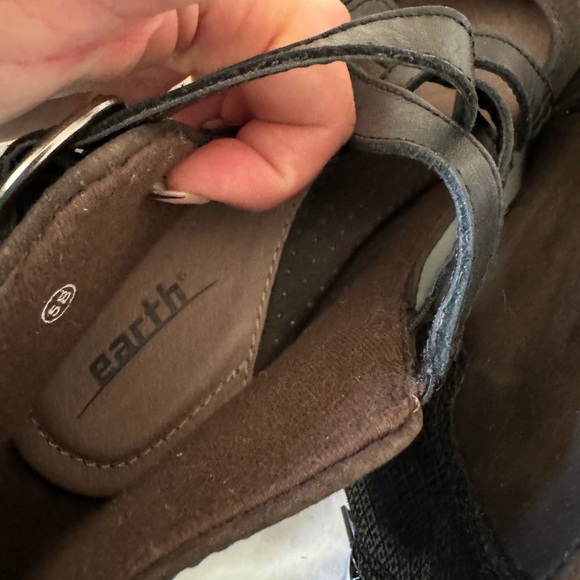 Earth Amber Soft Buck Womens Brown Leather Ankle bootie size 5 - Picture 8 of 10